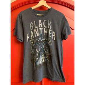 Black Panther T-Shirt Tee Marvel Comics Excellent Used Condition Men's Size M